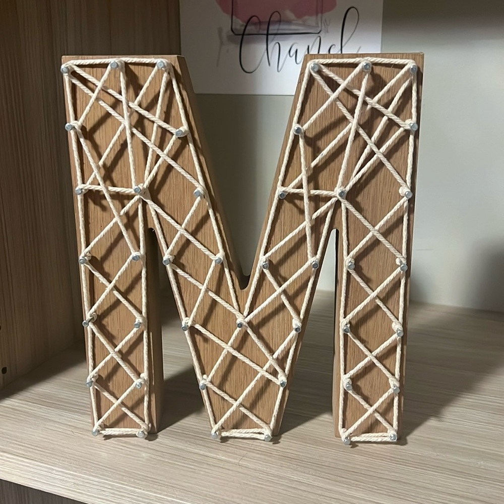 Wooden Letter M